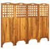 4-Panel Room Divider 161x2x120 cm Solid Acacia Wood Size 161 x 2 x 120 cm Number of 1 