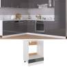 Oven Cabinet High Gloss Grey 60x46x81.5 cm Engineered Wood Colour high gloss grey Quantity in Package 1 Model 1x oven cabinet 60 cm Number of 