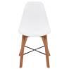 Elegant White Plastic Chair Seats - Set of 2 | HipoMarket