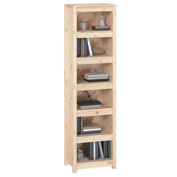 Solid Wood Pine Book Cabinet - 50x35x183 cm | HipoMarket