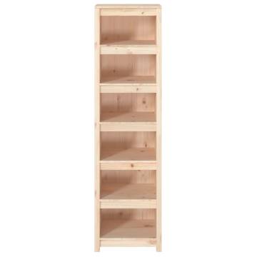 Solid Wood Pine Book Cabinet - 50x35x183 cm | HipoMarket