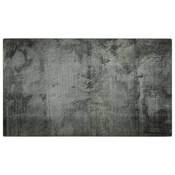 Chopping Boards Set - 2 Pcs Concrete Pattern Tempered Glass