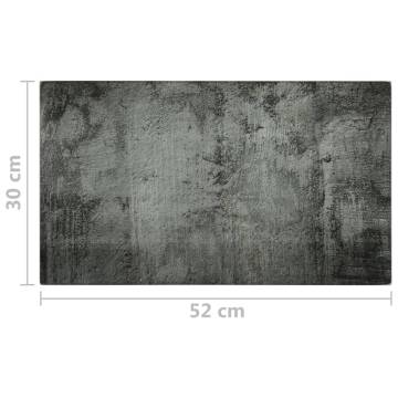 Chopping Boards Set - 2 Pcs Concrete Pattern Tempered Glass
