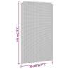 Magnetic Insect Screen for Windows - 80x140 cm White