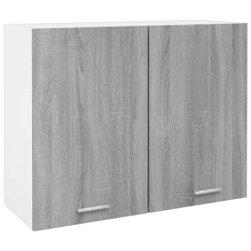 Hanging Cabinet Grey Sonoma 80x31x60 cm | Hipomarket