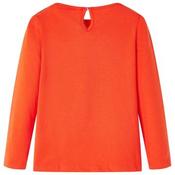 Kids' Long Sleeve T-Shirt Dark Orange Size 140 | HiPo Market