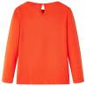 Kids' Long Sleeve T-Shirt Dark Orange Size 140 | HiPo Market