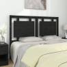 Bed Headboard Black 140.5x4x100 cm Solid Pine Wood Colour black Size 140.5 x 100 cm Quantity in Package 1 