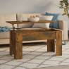 Coffee Table Smoked Oak 101x49x52 cm Engineered Wood Colour smoked oak Quantity in Package 1 