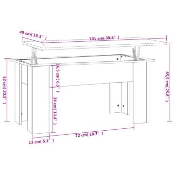 Coffee Table Smoked Oak - Modern & Versatile Design