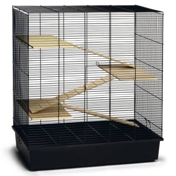 Beeztees Rodent Cage Scooby - Black Metal 70x40x78 cm