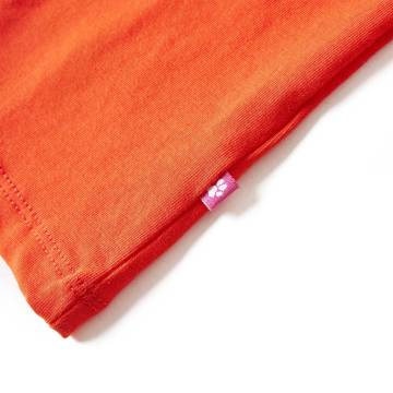 Kids' Long Sleeve T-Shirt Dark Orange Size 140 | HiPo Market