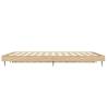 Sonoma Oak Bed Frame 140x190 cm - Durable & Stylish