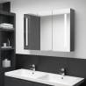 LED Bathroom Mirror Cabinet 89x14x62 cm Grey Colour grey Size 89 x 14 x 62 cm Quantity in Package 1 