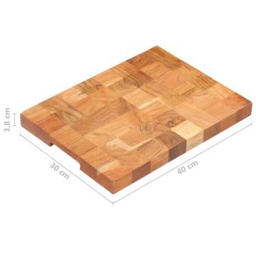 Chopping Board 40x30 cm - Solid Acacia Wood | HipoMarket