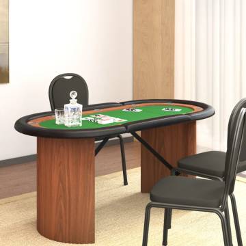 10-Player Poker Table Green - Host Your Game Night in Style