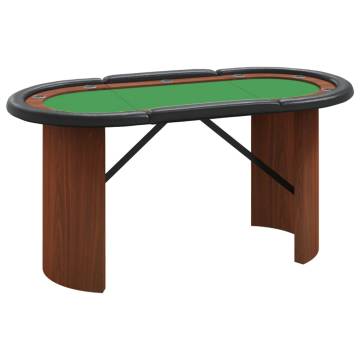 10-Player Poker Table Green - Host Your Game Night in Style