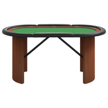 10-Player Poker Table Green - Host Your Game Night in Style