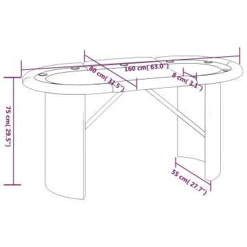 10-Player Poker Table Green - Host Your Game Night in Style