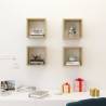 Wall Cube Shelves 4 pcs Sonoma Oak - Stylish Storage Solution