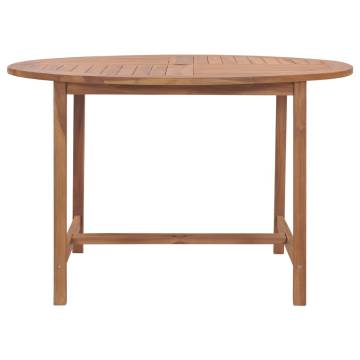 Garden Table 120x76 cm - Solid Teak Wood for Indoor & Outdoor