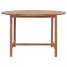 Garden Table 120x76 cm - Solid Teak Wood for Indoor & Outdoor