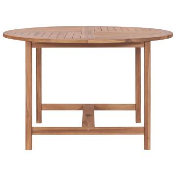 Garden Table 120x76 cm - Solid Teak Wood for Indoor & Outdoor