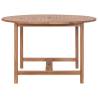 Garden Table 120x76 cm - Solid Teak Wood for Indoor & Outdoor