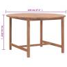 Garden Table 120x76 cm - Solid Teak Wood for Indoor & Outdoor