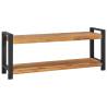 Bench 120 cm Solid Teak Wood Colour black Size 120 cm 