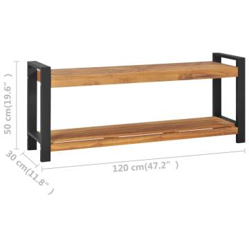 Bench 120 cm Solid Teak Wood - Durable & Stylish