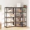 5-Layer Shelves 2 pcs Anthracite Steel&Engineered Wood Colour anthracite Size 90 x 90 x 180 cm Quantity in Package 1 Amount 2 