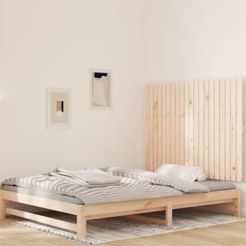 Elegant Solid Wood Pine Wall Headboard - 127.5x3x90 cm