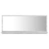 Stylish Concrete Grey Bathroom Mirror - 90x10.5x37 cm