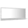 Stylish Concrete Grey Bathroom Mirror - 90x10.5x37 cm