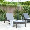 Sun Lounger Grey 199.5x60x74 cm Solid Wood Pine Colour grey pine Quantity in Package 1 