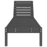 Sun Lounger Grey - Solid Wood Pine | Ideal for Outdoors