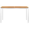 Stylish Garden Dining Table 140x80 cm - Solid Acacia Wood