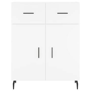 Stylish Highboard White 69.5x34x180 cm - Hipomarket