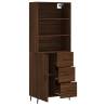 Elegant Highboard Brown Oak - Stylish Storage Solution