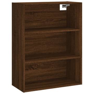 Stylish Highboard Brown Oak - 69.5x34x180 cm | Hipo Market