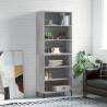 Highboard Grey Sonoma 69.5x32.5x180 cm Engineered Wood Colour grey sonoma Quantity in Package 1 Model 3 shelves 