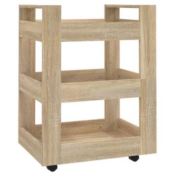 Kitchen Trolley Sonoma Oak - 60x45x80 cm Engineered Wood