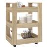 Kitchen Trolley Sonoma Oak - 60x45x80 cm Engineered Wood