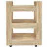 Kitchen Trolley Sonoma Oak - 60x45x80 cm Engineered Wood