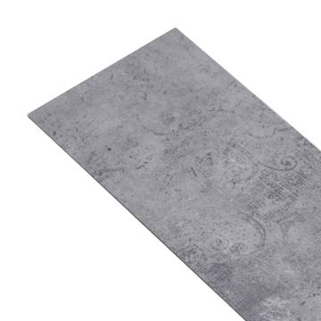 Self-Adhesive PVC Flooring Planks - Cement Grey | HipoMarket