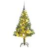 Artificial Christmas Tree 150 LEDs&Ball Set&Flocked Snow 120 cm Size 120 cm Quantity in Package 1 Model with leds & white balls Number of Branch Tips 