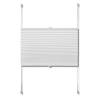 Plisse Blind 100x100cm - White Pleated Blind for Any Room