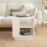 Modern White Coffee Table - 40x40x43 cm - Engineered Wood