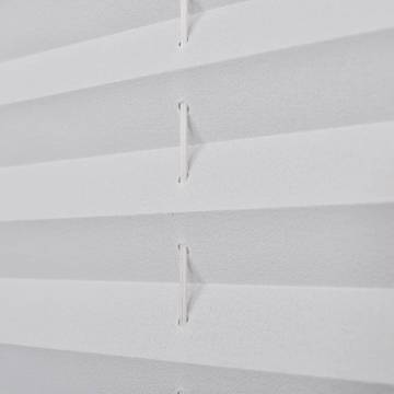 Plisse Blind 100x100cm - White Pleated Blind for Any Room